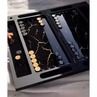 تخته نرد رزین طرح مرمر کد a150004