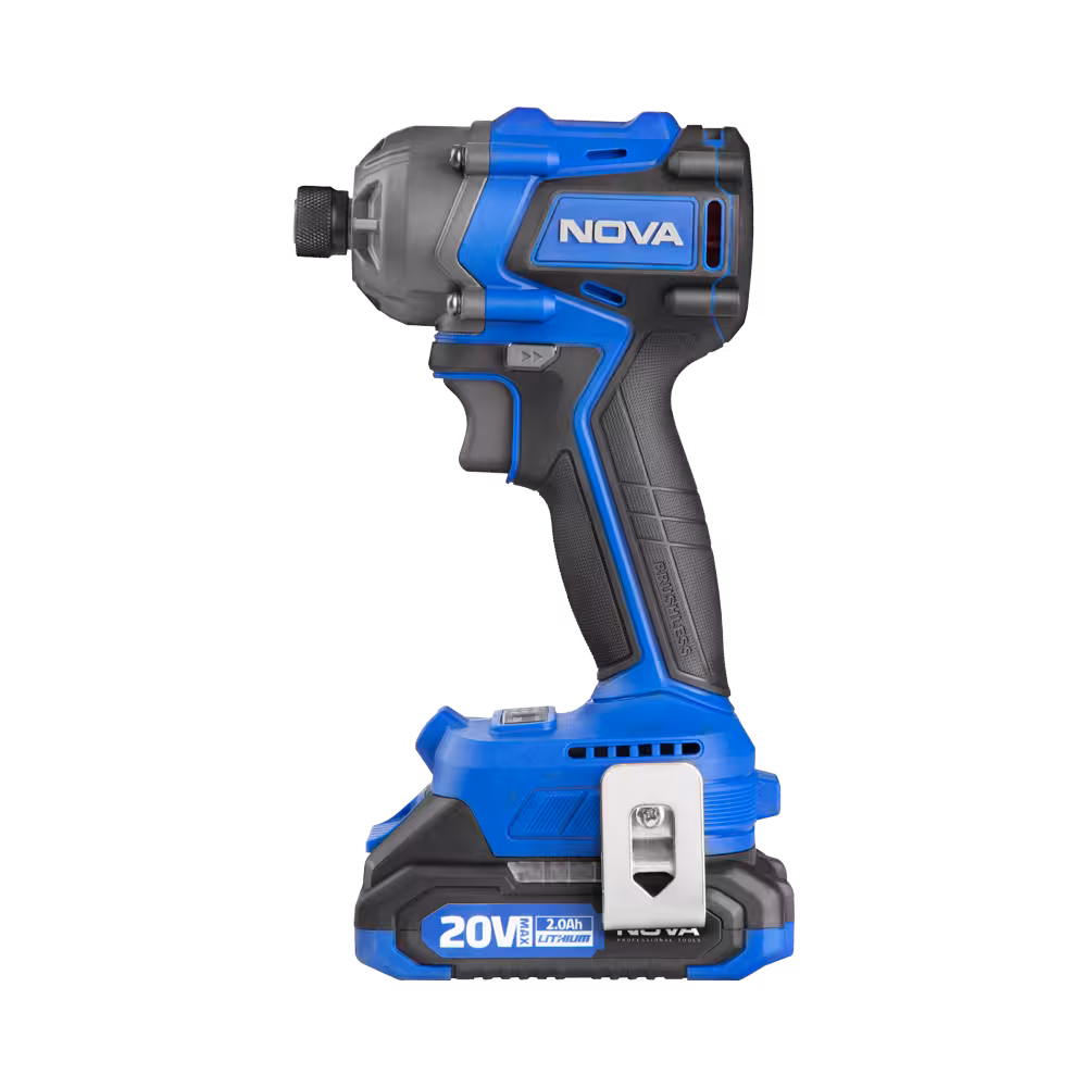 بکس شارژی نووا  20 ولت براشلس ضربه ای با کیفBMC کد 5531