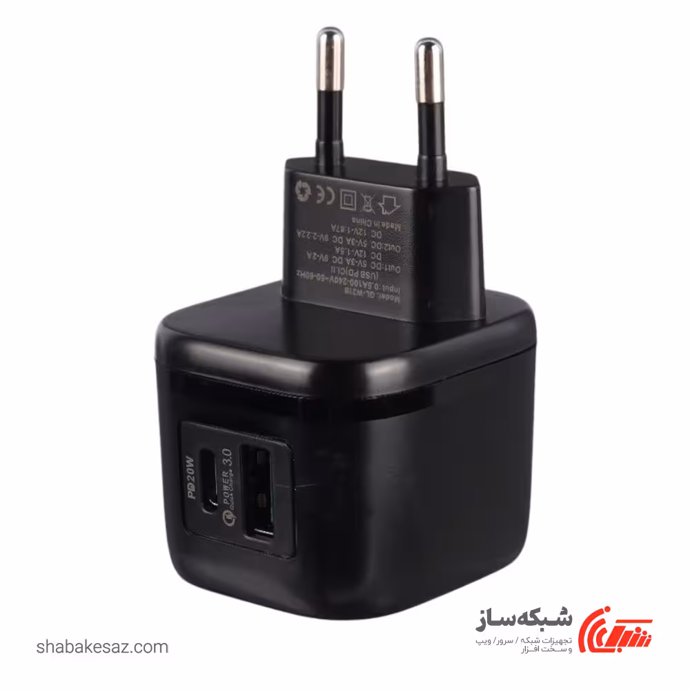 قیمت و خرید شارژر دیواری گرین لاین Green Lion GNPDQ2EUWCBK - شبکه ساز