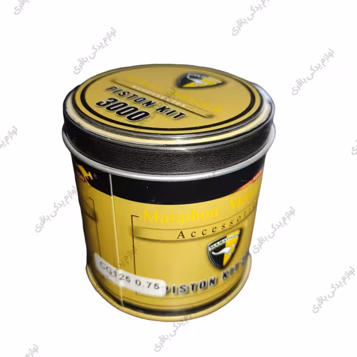 ست رینگ و پیستون موتور سیکلت مدل CG-125   75 برند MARATHON (قوطی فلزی)