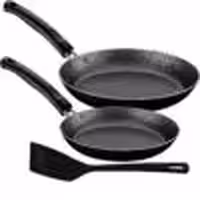 ست 3 عددی ماهیتابه کفگیر ترامونتینا برزیل مدل TRAMONTINA 22cm   28cm