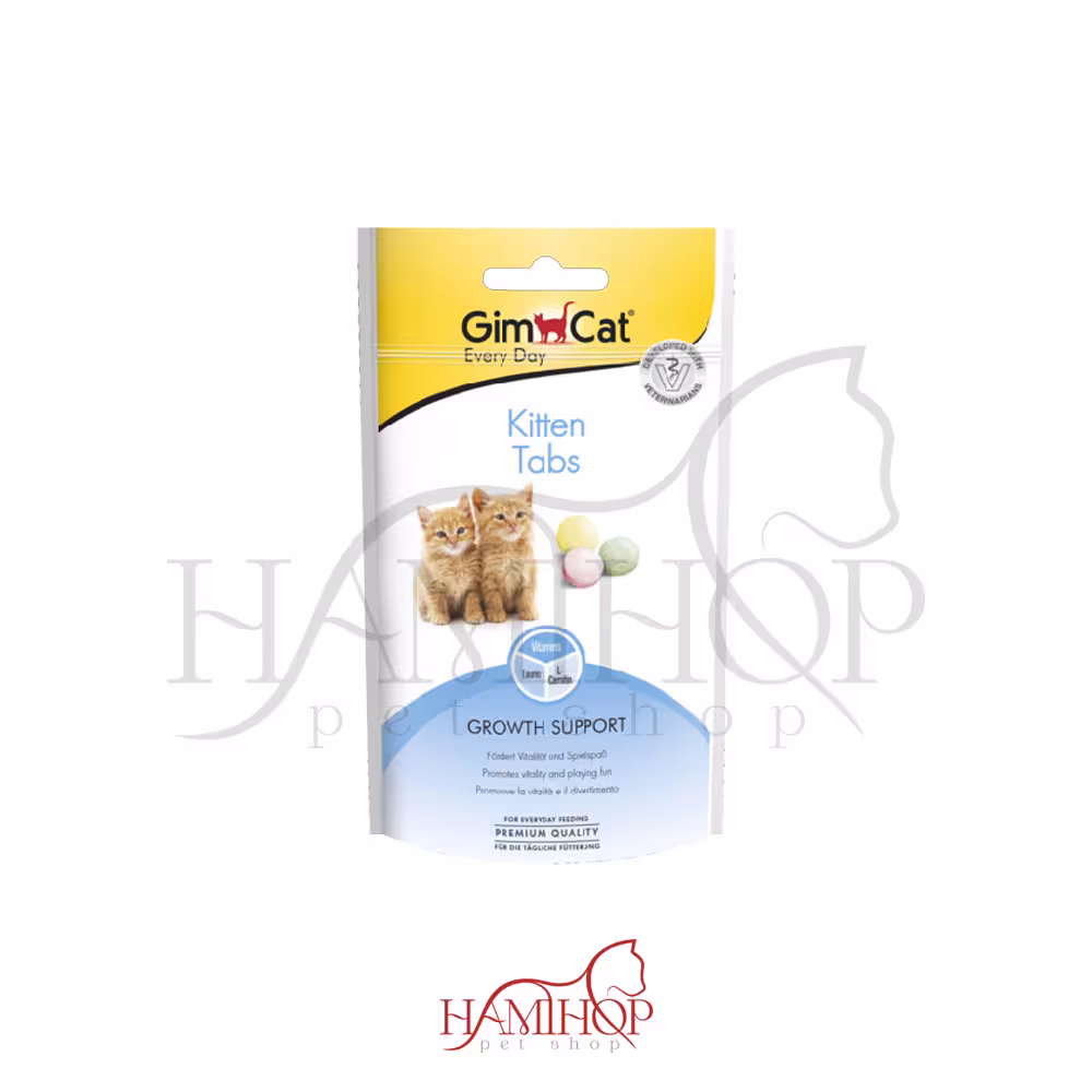 قرص مولتی ویتامین روزانه بچه گربه جیم کت GimCat Tabs Kitten وزن 40 گرم