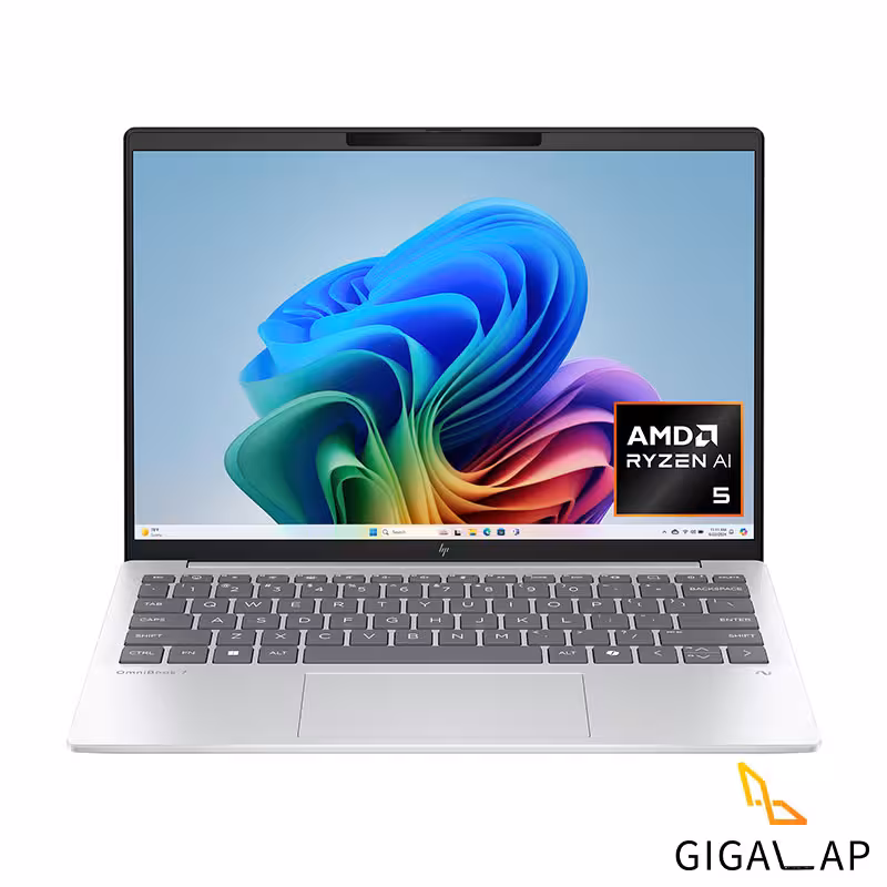 لپ تاپ HP OMNIBOOK 7 Aero13 مدل Ryzen AI 7 350 16GB 1TB SSD 512MB AMD 13,1 INCH FHD