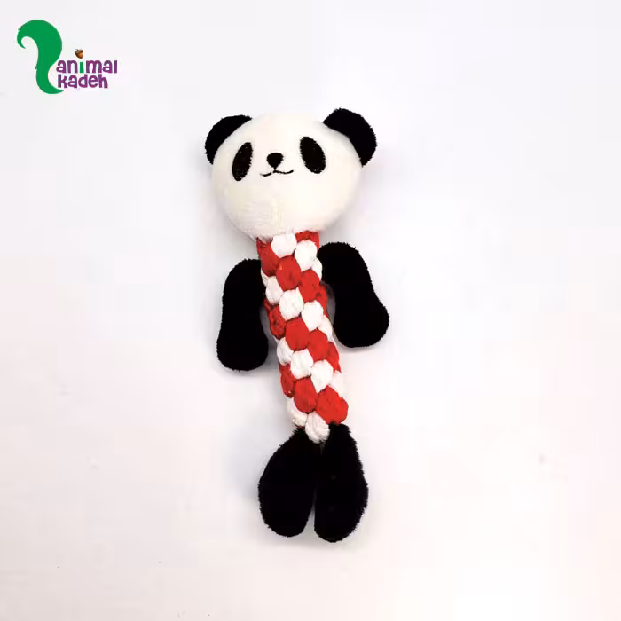 اسباب بازی عروسکی بافت با سر پاندا