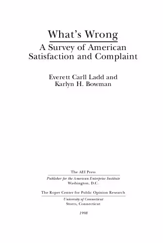 خرید و دانلود نسخه کامل کتاب What's Wrong?: A Survey of American Satisfaction and Complaint