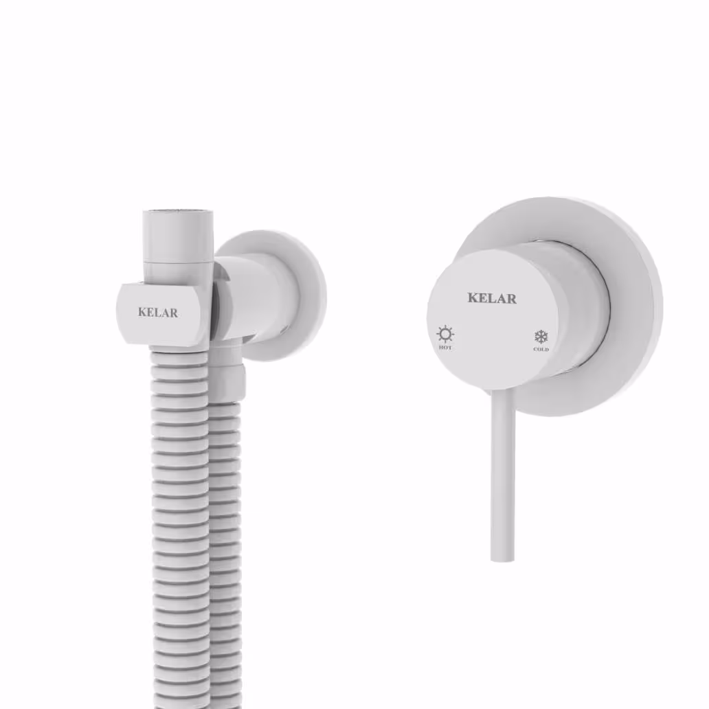 شیر توالت توکار لاکچری کلار مدل فلور سفید