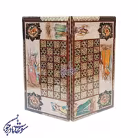 تخته نرد و شطرنج خاتم کاری و چهره سایز 50