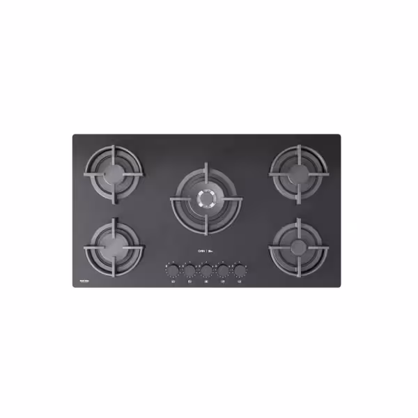 اجاق گاز شیشه ای 5 شعله کن مدل لئو