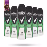 6 عدد اسپری دئودورانت ضد تعریق مردانه رکسونا Rexona مدل کنترل حرفه‌ای تعریق Quantum Dry حجم 200 میلی لیتر (اورجینال)