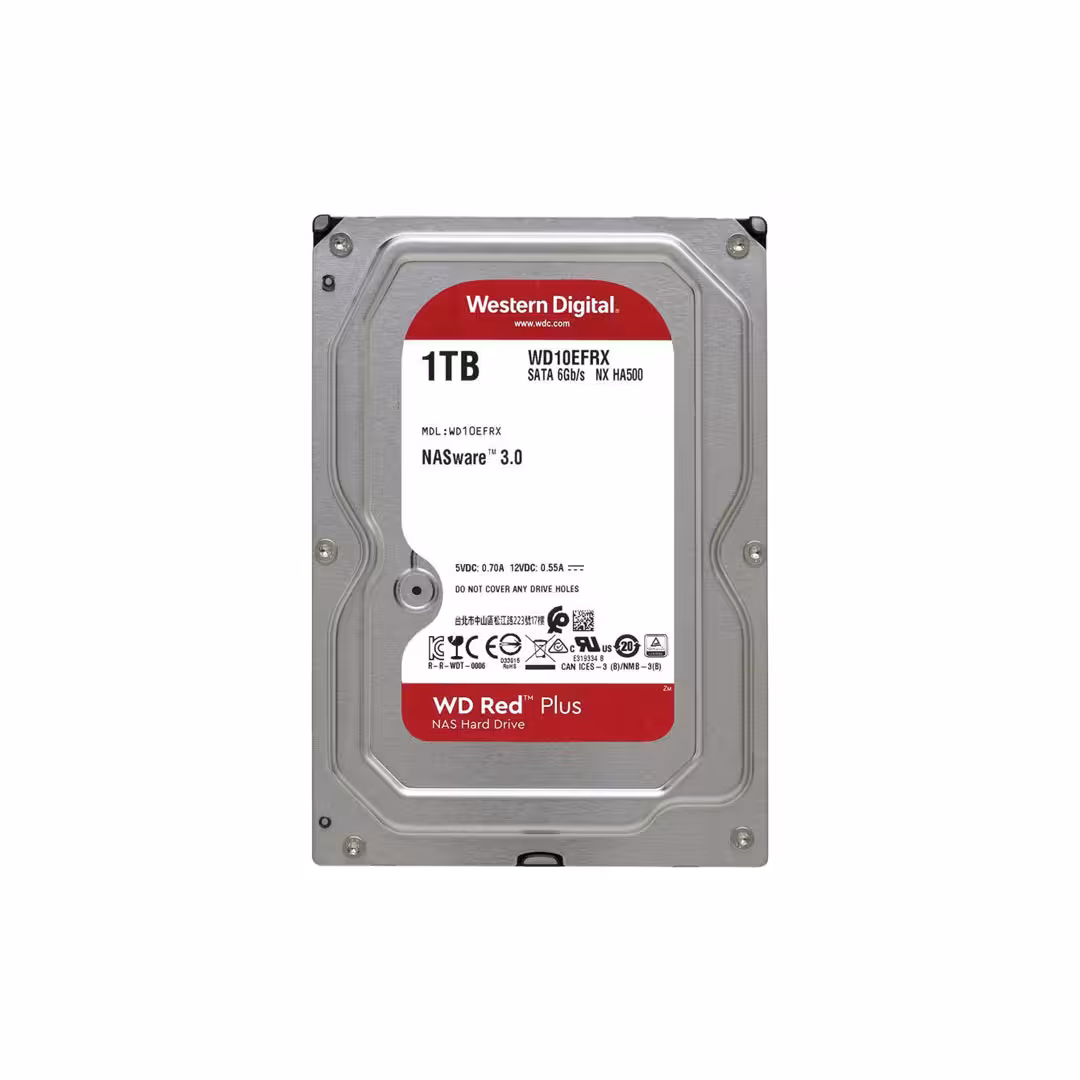 هارد اینترنال وسترن دیجیتال قرمز Red Plus ظرفیت 1 ترابایت