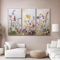 تابلو نقش برجسته باغچه هنر دست با قاب 150*100 کد 549 ارسال رایگان