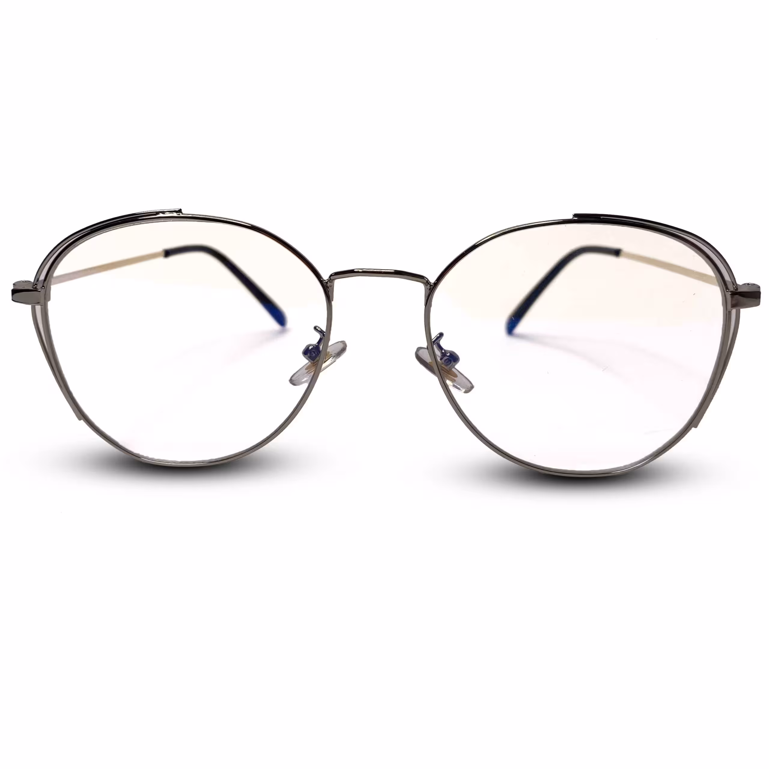 عینک طبی فشن نقره ای برند لاگوست b142