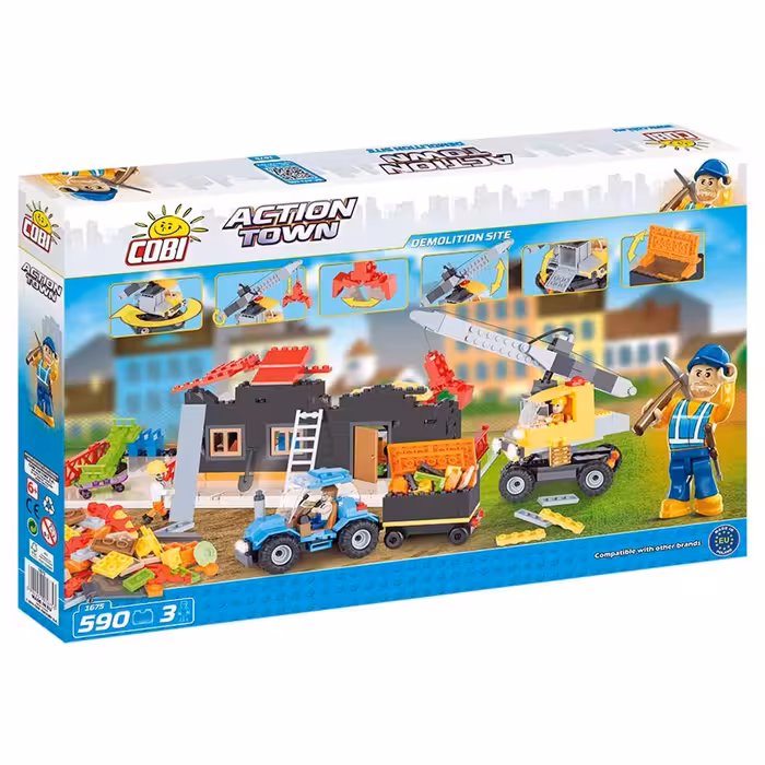 ساختنی کوبی مدل Action Town - Demolition Site
