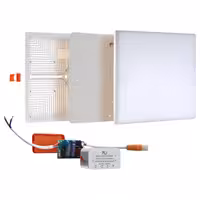 پنل تمام نور توکار مربع 48 وات فنر متغیر پرشین لایت ایران