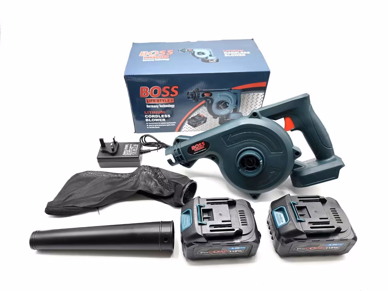 بلوور (دمنده و مکنده) شارژی 118 ولت دو باتری باس مدل BL