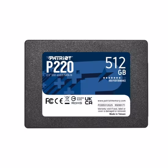 اس اس دی پتریوت مدل P220 ظرفیت 512 گیگابایت