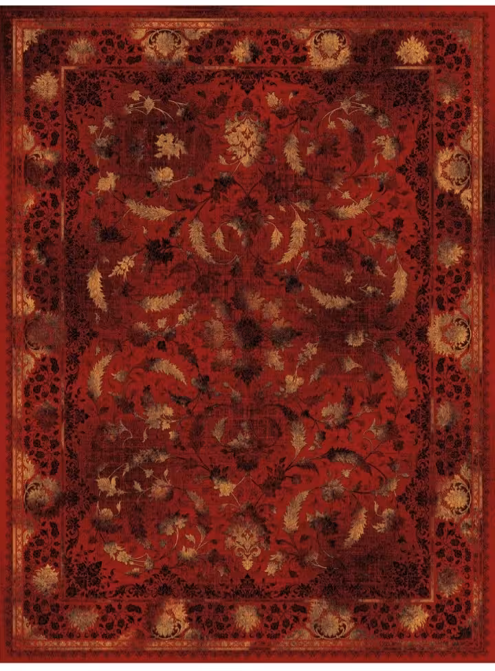 فرش ماشینی کاشان700شانه تراکم 2550صددرصد اکرولیک mg