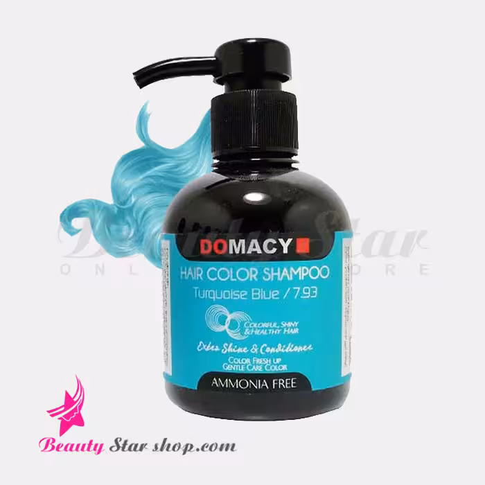 شامپو رنگساژ فیروزه ای دوماسی شماره 7.93 حجم 300 میلی لیتر