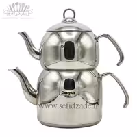 کتری و قوری لوله دار دستی لوکس 802 دسته استیل 2.5 لیتری