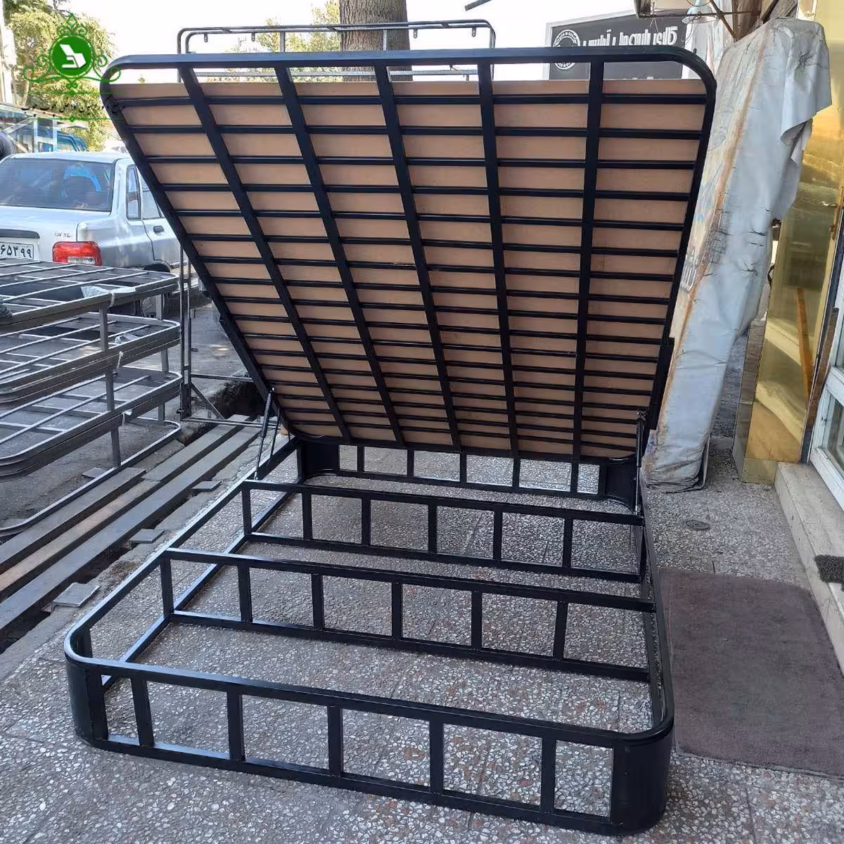 کفی تخت دو نفره جکدار با ورق MDF استثنایی