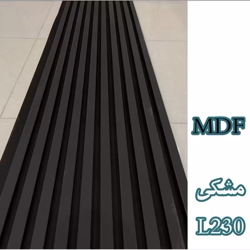 ترمووال فوم پنل رنگ مشکی کد L230، مغزMDF روکش PVC ابعاد50در280 cm (ارسال با باربری) (پس کرایه)