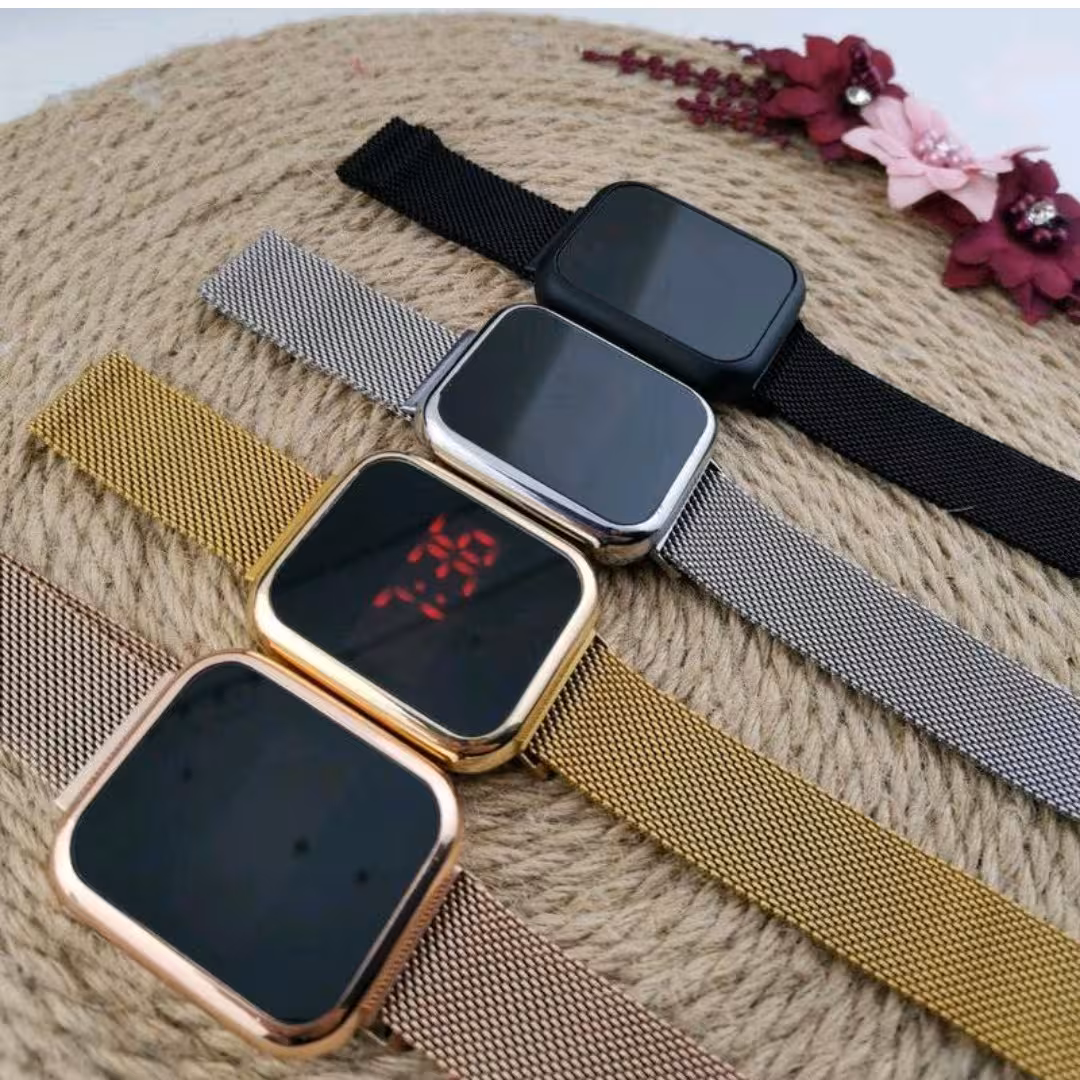 ساعت مچی دیجیتال بند حصیری 