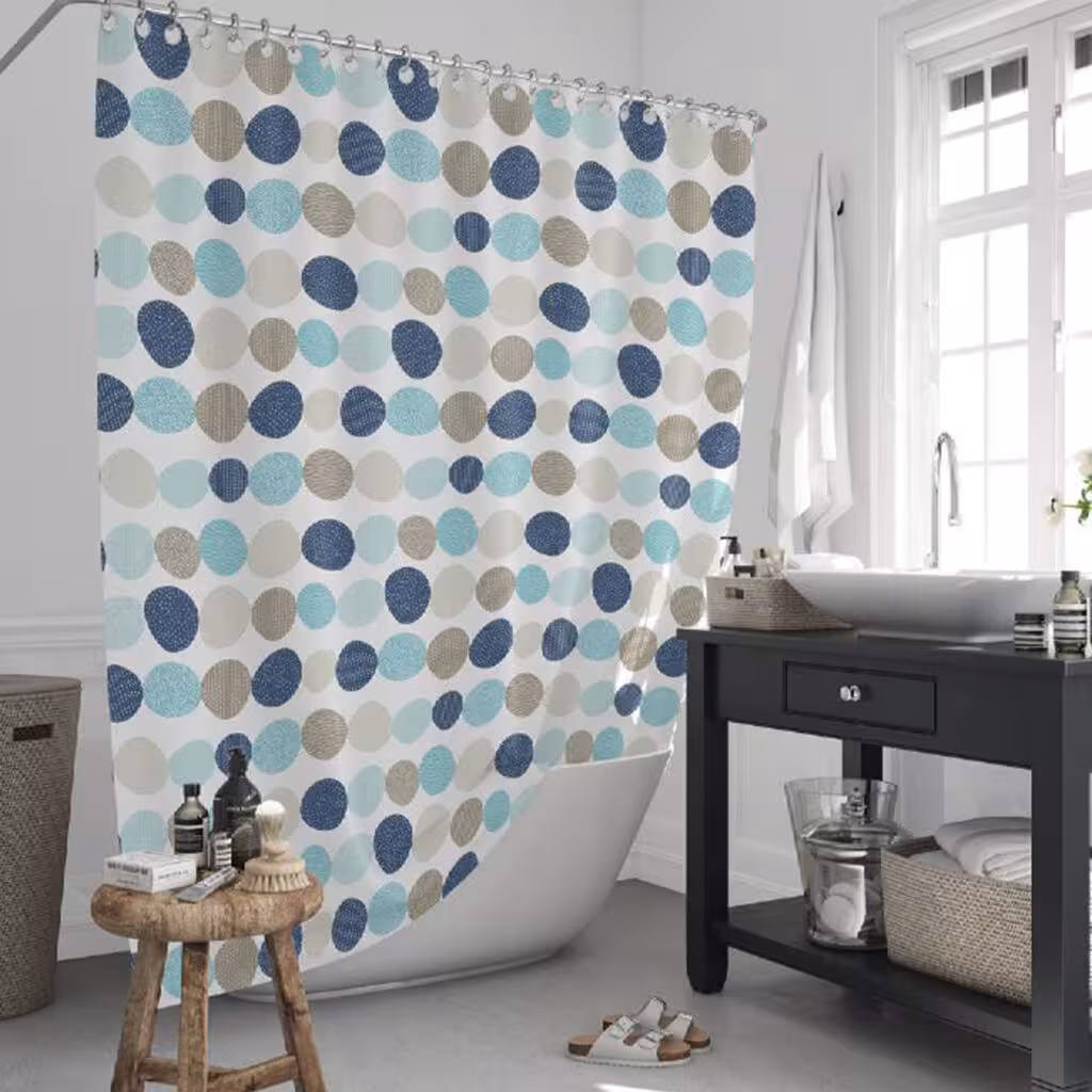 پرده حمام دلفین مدل jack-5706 سایز 180×200 سانتی متر
