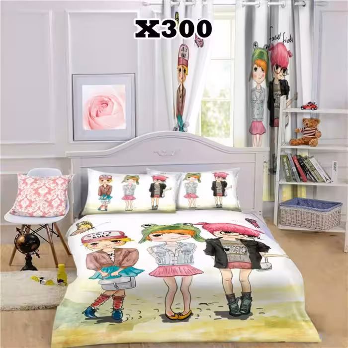 روتختی سه بعدی طرح دخترانه