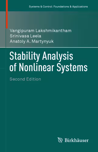 خرید و دانلود نسخه کامل کتاب Stability Analysis of Nonlinear Systems