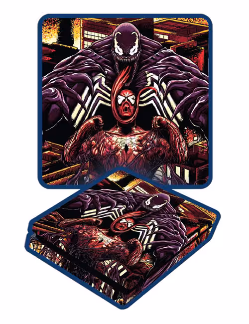 اسکین پی اس 4 اسلیم برند گیم‌آور طرح اسپایدرمن و ونوم کد B