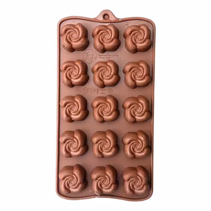 قالب سیلیکونی شکلات گل کد چهار 10 در 20 سانت