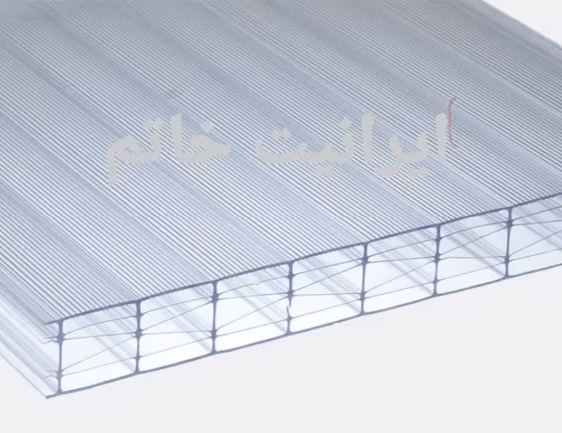ورق پلی کربنات ( 4X PANEL )  12 میل ( 2.10 * 6.00 ) ( تا 10 ورق )