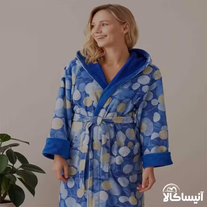حوله پالتویی برق لامع مدل چاپی 115
