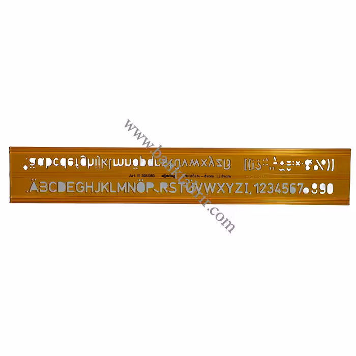 شابلون حروف لاتین 8mm برند روترینگ مدل R 306080