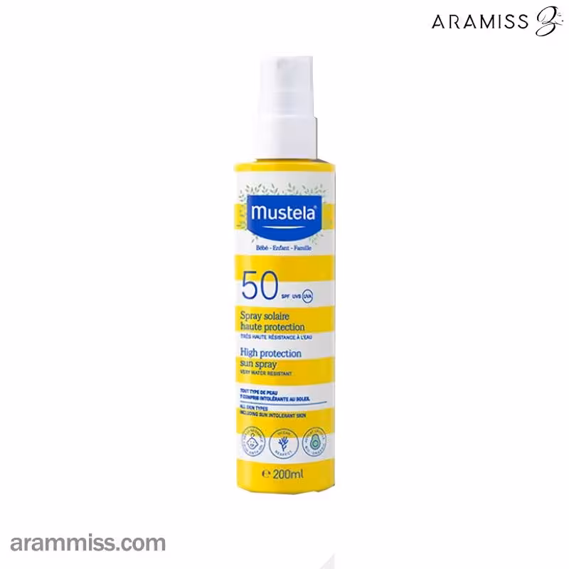 مایع ضد آفتاب ضد آب های پروتکشن SPF 50 موستلا