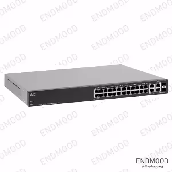 سوئیچ شبکه PoE سیسکو 28 پورت مدل SG300-28PP