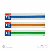 خط کش15سانت کریستال رنگی سه گوش(مثلثی) استورم کد630115