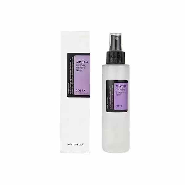تونر درمانی ضد جوش و روشن کننده کوزارکس مدل Cosrx AHA/BHA Clarifying Treatment Toner
