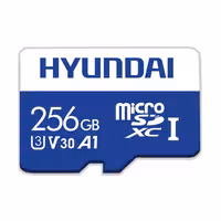 کارت حافظه microSDXC هیوندای کلاس 10 استاندارد UHS-I U3 A1-V30 سرعت 100MBps ظرفیت 256 گیگابایت