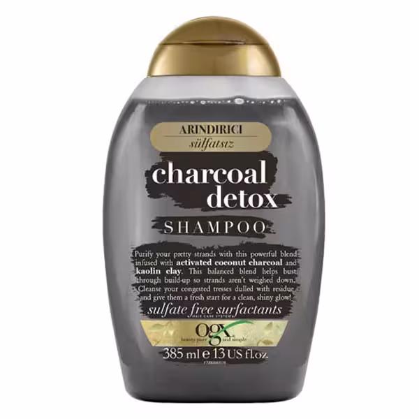 شامپو اوجی ایکس دتوکس زغالی  حجم 385 میلی