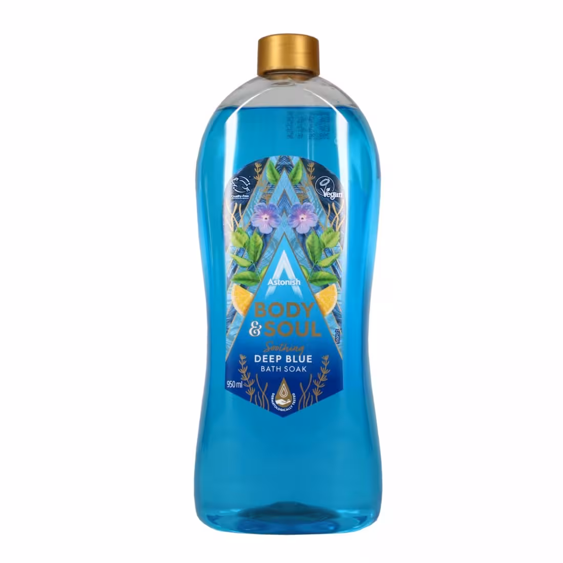 شامو بدن استونیش مدلDEEP BLUEبا رایحه لیمو و گل بنفشه950میلASTONISH