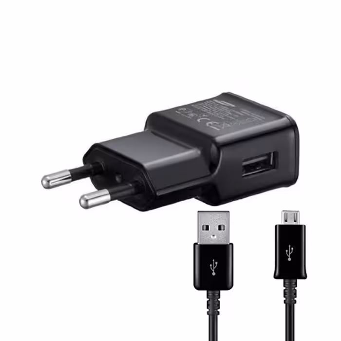شارژر 10 وات یو اس بی اصلی سامسونگ مدل Samsung ETA-U90EBE 2A با کابل MicroUSB