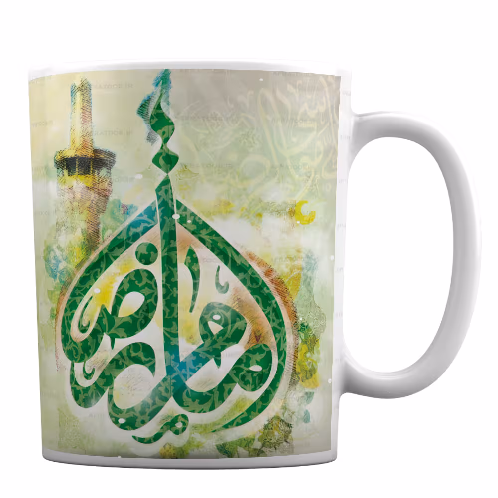 ماگ مذهبی با طرح ولادت امام رضا کد 215