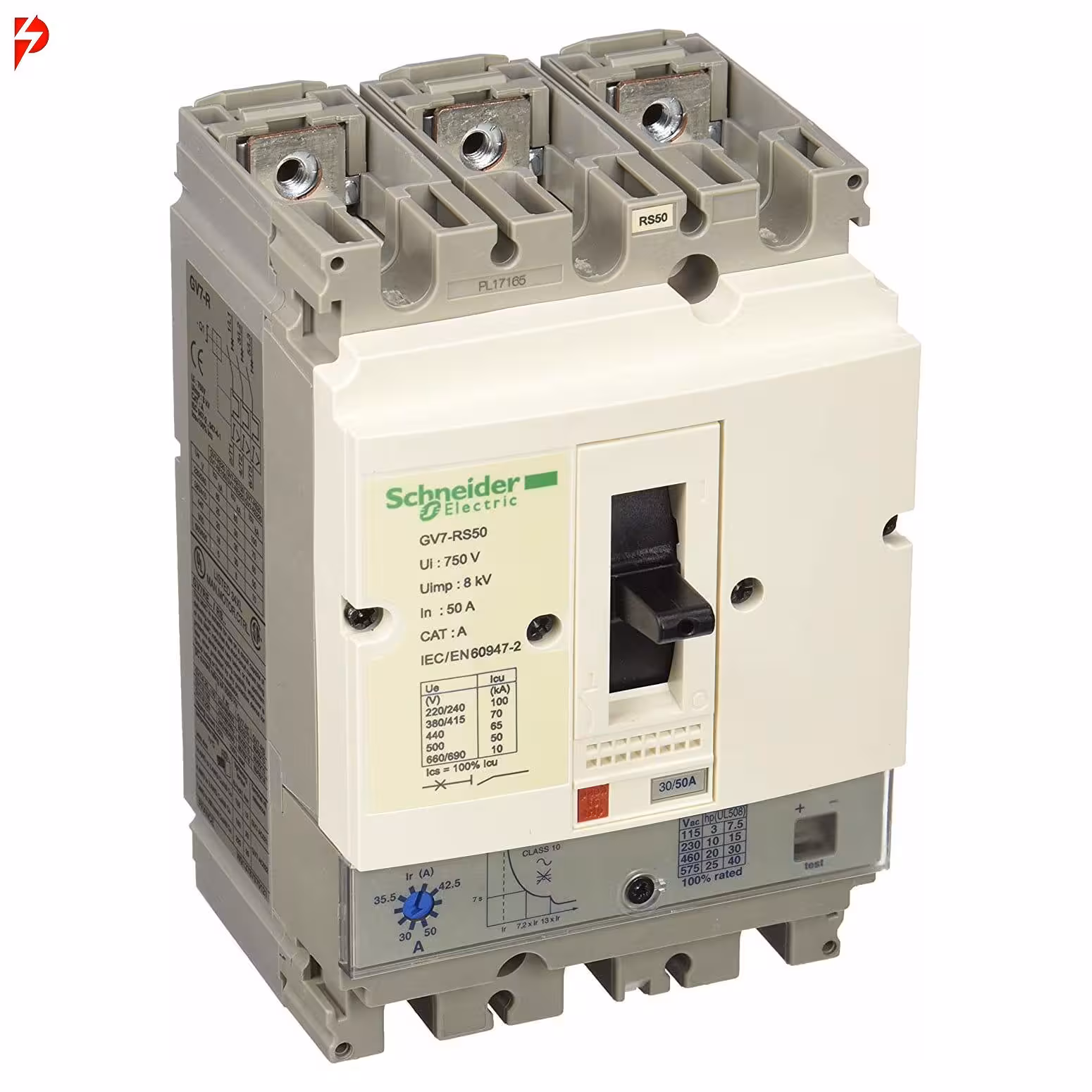 کلید اتوماتیک کامپکت حرارتی مغناطیسی  30 تا 50 آمپر قدرت قطع 70 کیلو آمپر