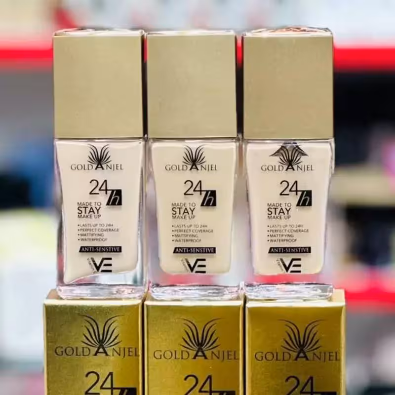 کرمپودر گلد آنجل شیشه ای 24 ساعته