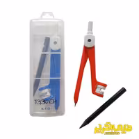 پرگار پلاستیکی مداد دار قابدار توکاچی