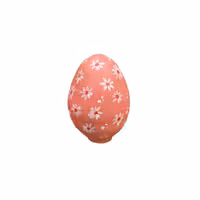 تخم مرغ سفالی سایز بزرگ نقاشی شده طرح 7