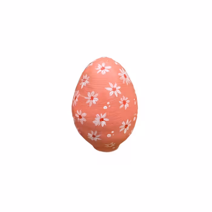 تخم مرغ سفالی سایز بزرگ نقاشی شده طرح 7
