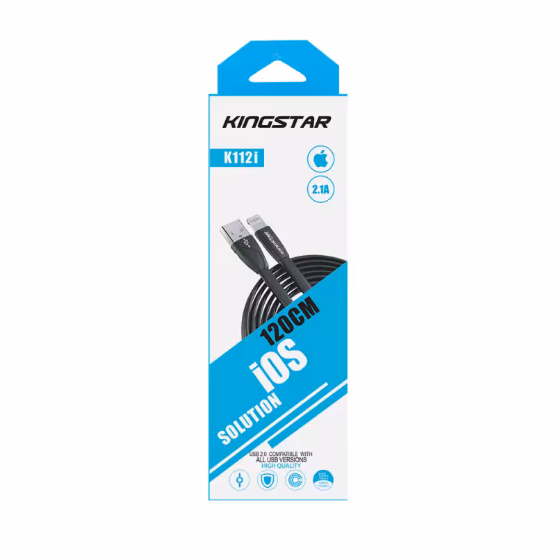 کابل تبدیل USB به لایتنینگ کینگ استار مدل K112i طول 1.20 متر