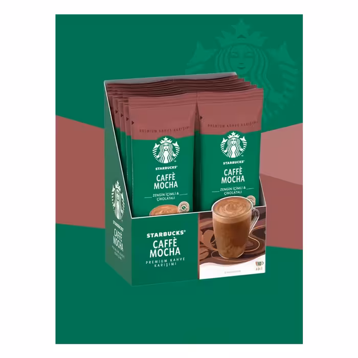 قهوه فوری استارباکس کافه موکا بسته 10 عددی